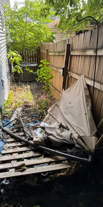 Before junk removal — cluttered space in the Concord, NC area cleared by AJC Junk Removal (#02)