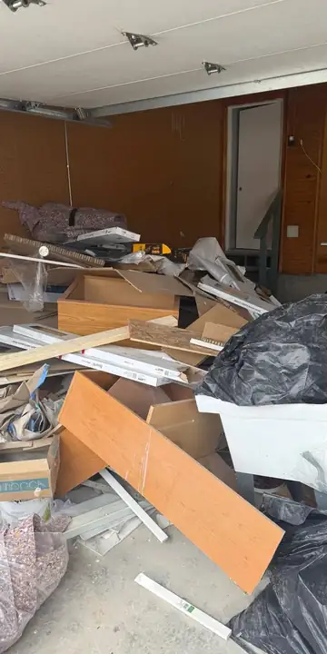 Before junk removal — cluttered space in the Concord, NC area cleared by AJC Junk Removal (#03)