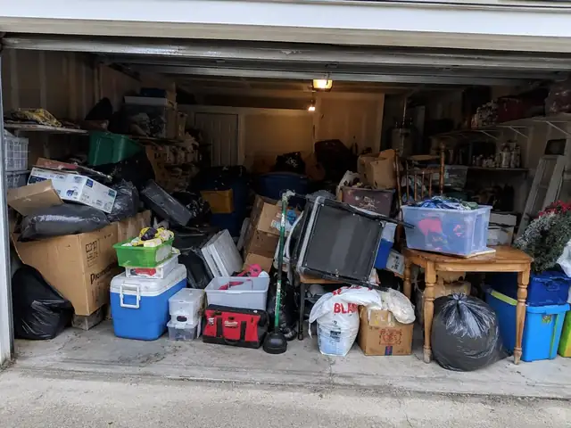 Before junk removal — cluttered space in the Concord, NC area cleared by AJC Junk Removal (#05)