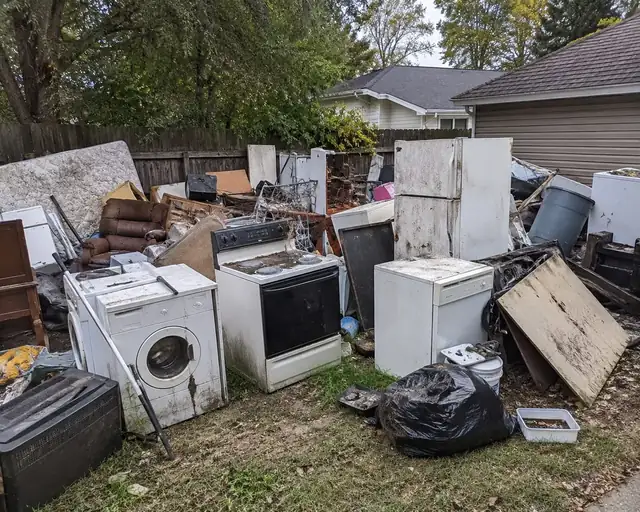 Before junk removal — cluttered space in the Concord, NC area cleared by AJC Junk Removal (#06)